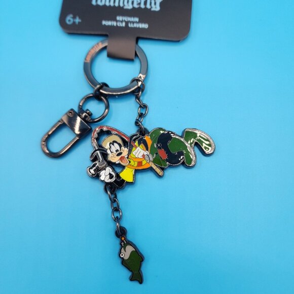 Loungefly A Goofy Movie Goofy Fishing Dangling Keychain Charm NEW - Picture 4 of 9
